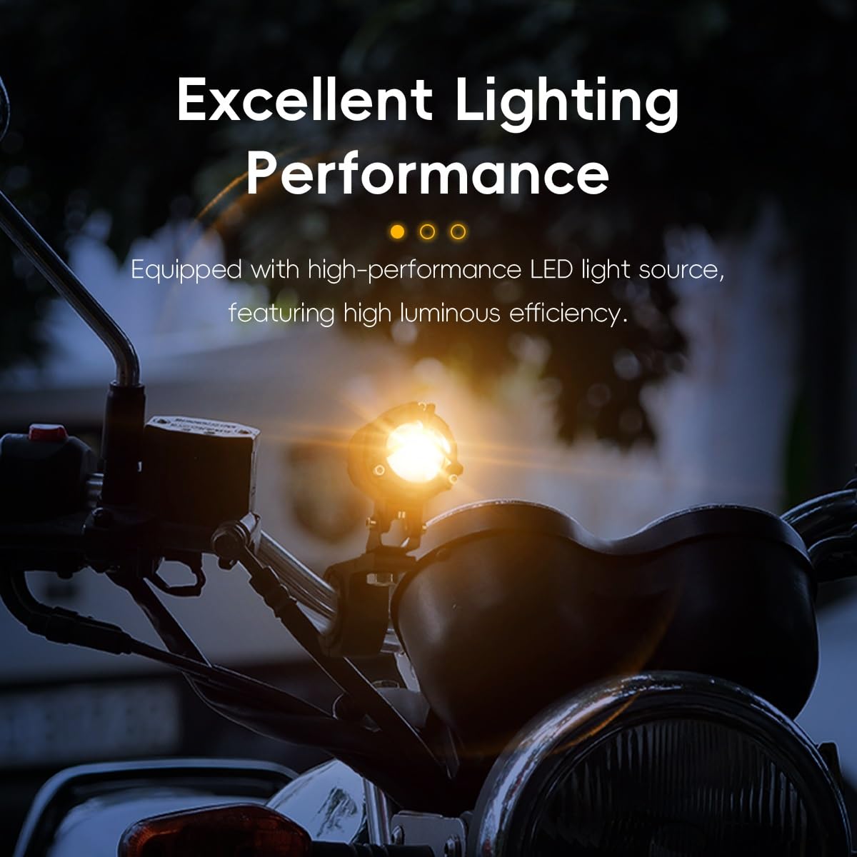 Fari Super Luminosi fendinebbia faretti Luce LED Per moto | 1/2 pz doppio colore Stobe faro fendinebbia motore anelli rossi led lampada di guida faretto 12V(2pcs)