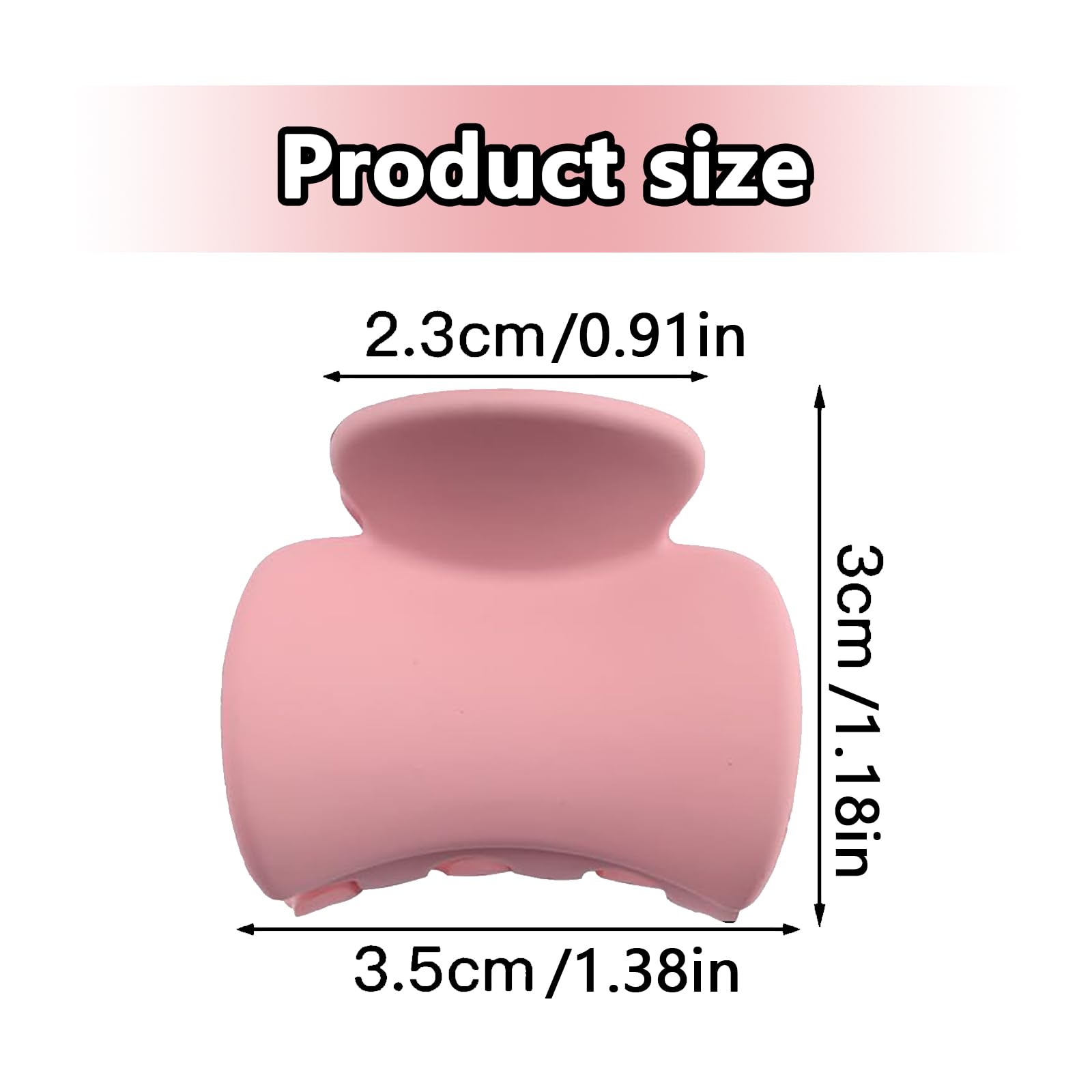 Mini Hair Clips Set 12 Pcs, 6 Matte Colours Small Hair Grips 3.5cm Wide for Women Girls, Grey, Pink, Olive, Beige, Navy - Image 2