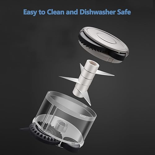 Miniatura 4 de Picadora y picadora de ajo, rodillo triturador de ajo resistente, fácil de limpiar y apto para lavavajillas (tipo neumático)