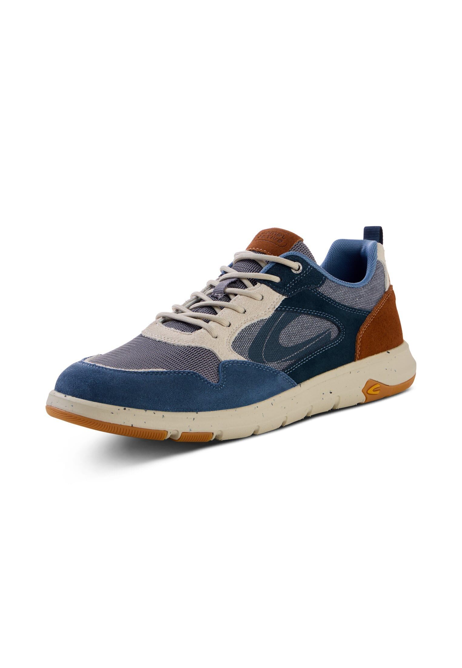 camel active Herren Leichte Sneaker aus Leder | Schuhe mit leichter Sohle aus Leder und Textil für Alltag und Freizeit