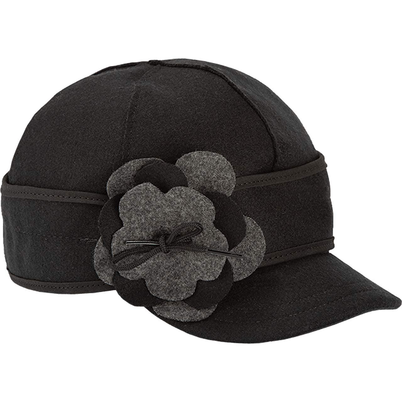 Stormy KromerPetal Pusher Cap - Decorative Wool Hat with Earflap