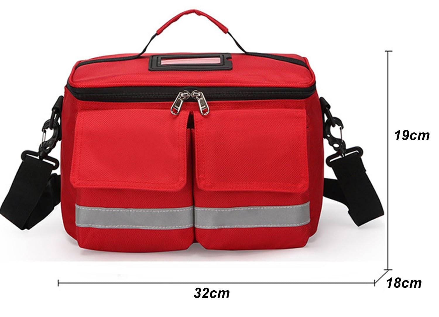 Mochila Profesional De Primeros Auxilios Vacía, Bolsa Médica Táctica con Reflectante, Mochila Médica De Primeros Auxilios De Gran Capacidad para Camping, Senderismo,Paciente,Trabajo,Hogar A