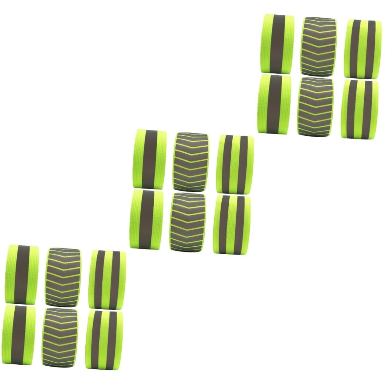 BESPORTBLE 12 Piezas De Correa De Tobillo para Montar En La Pulsera Flash Pulsera para Correr Protección Fluorescente Correa para La por La Noche Pulseras Fluorescentes