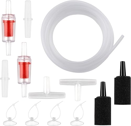Tubería de acuario, accesorios estándar para bomba de aire de acuario con tubo estándar de línea aérea 316, válvulas de retención, conectores,