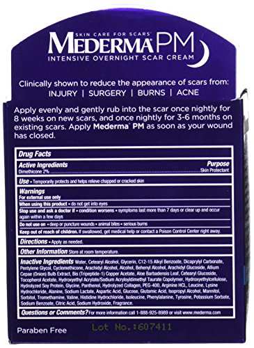 Mederma Pm Intensive Overnight Scar Cream - Works With Skin's Nighttime Regenerative Activity - Once-Nightly Application Is Clinically Shown To Make Scars Smaller & Less Visible- 1.7 Ounce #TOP2