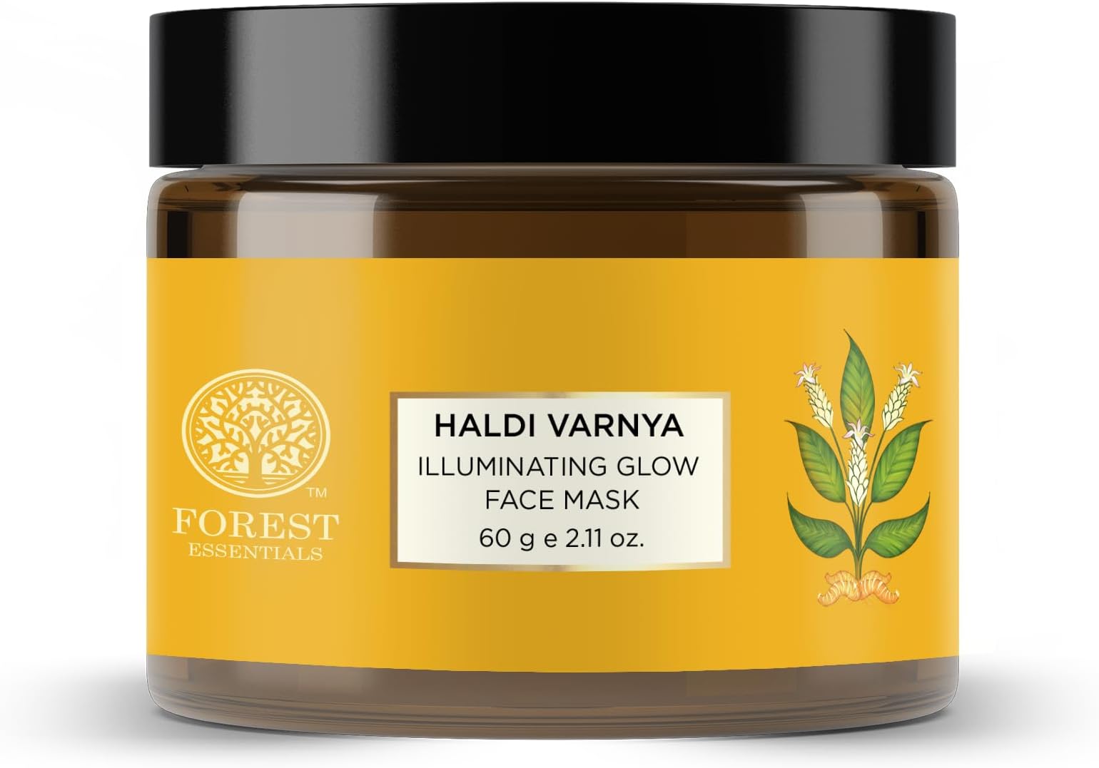 Haldi Vernya Face Pack | Ayurvedic Hydrating Facial Lepa with Turmeric | For Skin Toning, Smoothening & Radiance