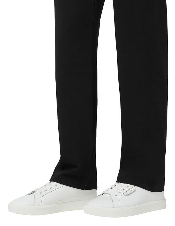 HUE Women's Super Soft Stretch High Rise Straight Leg Denim Leggings, Jeggings with No Side Seams, Black Wash, Large by HUE - Used condition - Image 5