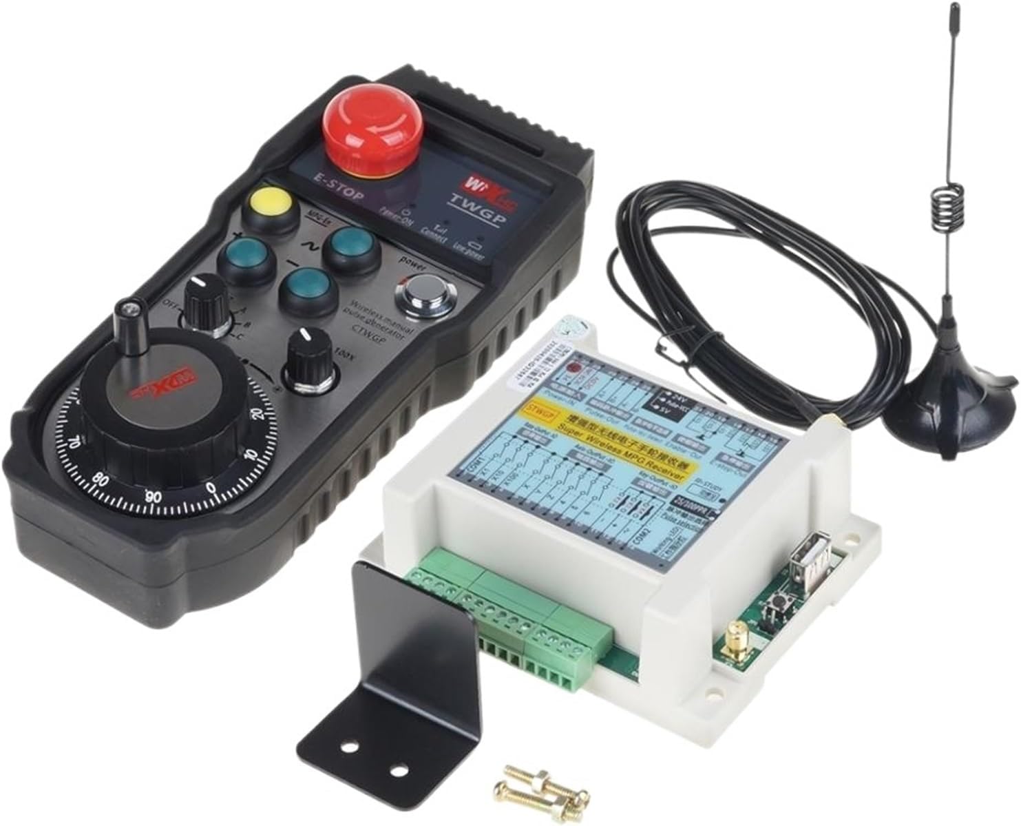 Enhanced 6 Axis CNC Wireless MPG MPG Manual Pulse Generator Electronic Handwheel Estop(For Rexroth)