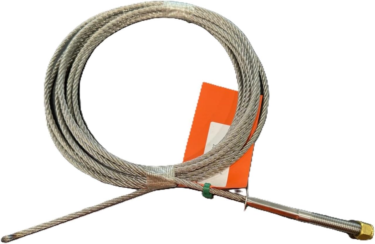 Shore Master 1264 Winch Cable Part #1007669 (for use with 1200lb Capacity Vertical PWC/Jet Ski Lift) 3/16" x 215" Stainless Steel