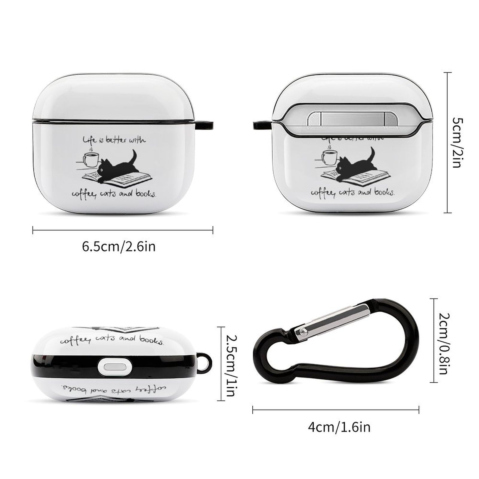 Amazon | AirPods 3 ケース 黒猫 おもしろ かわいい 猫柄 AirPods 第3