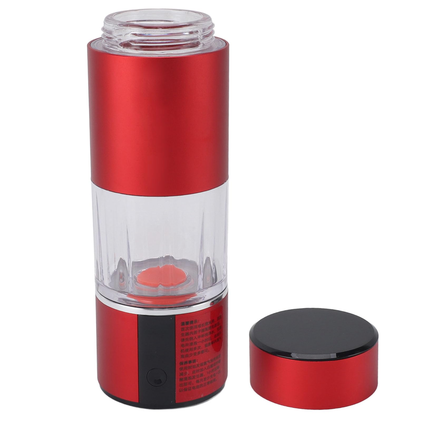 Luocute Botella de Agua de Hidrógeno, 230ML 13520ppb Hidrógeno de Alta Concentración con Tecnología SPE PEM, Indicador LED de Calefacción Termostática de Limpieza Inteligente (rojo)