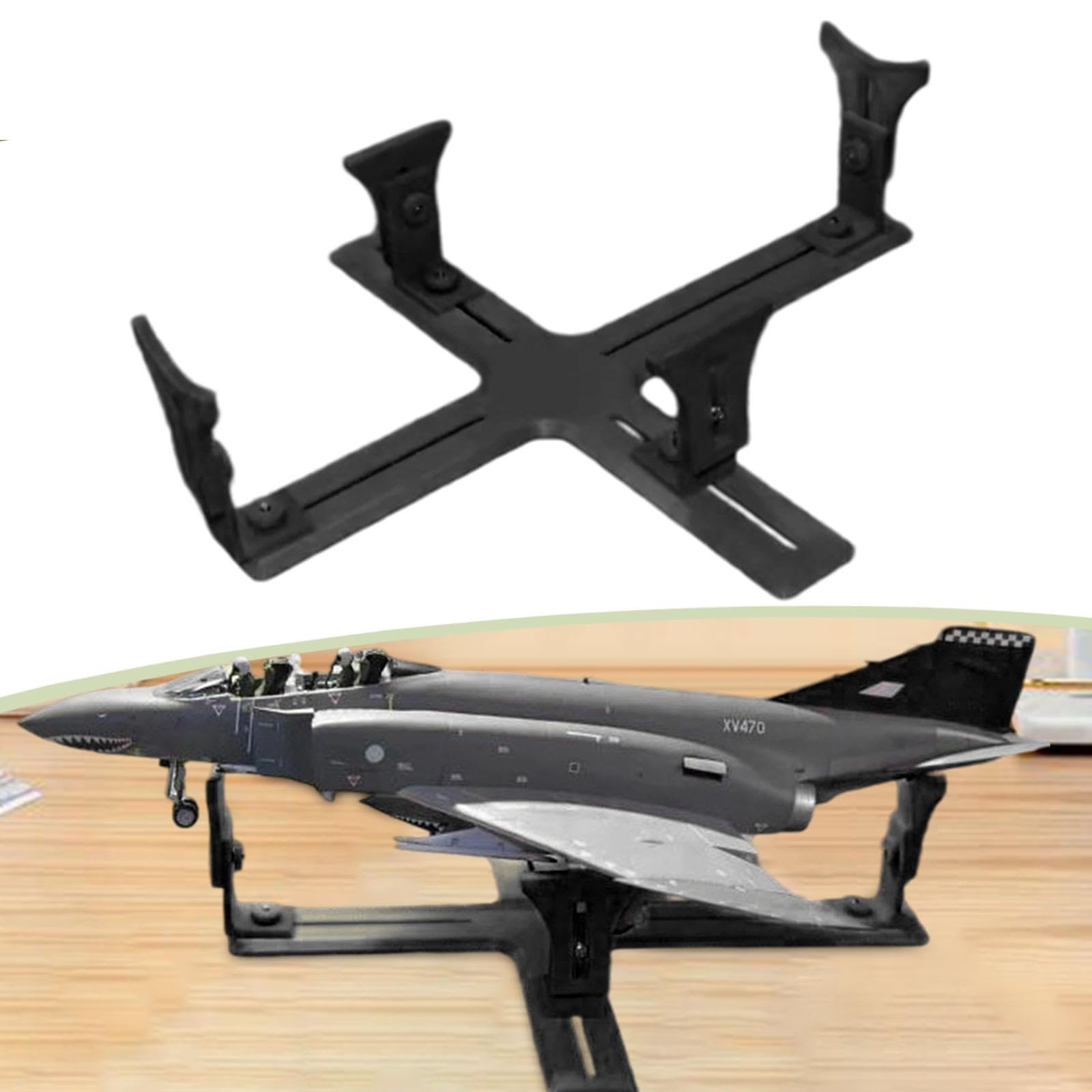 Soporte para Pintar Maquetas de Aviones, Herramienta Auxiliar, Plantilla Universal Profesional para La Construcción de Maquetas, Estante para Pintura, Negro