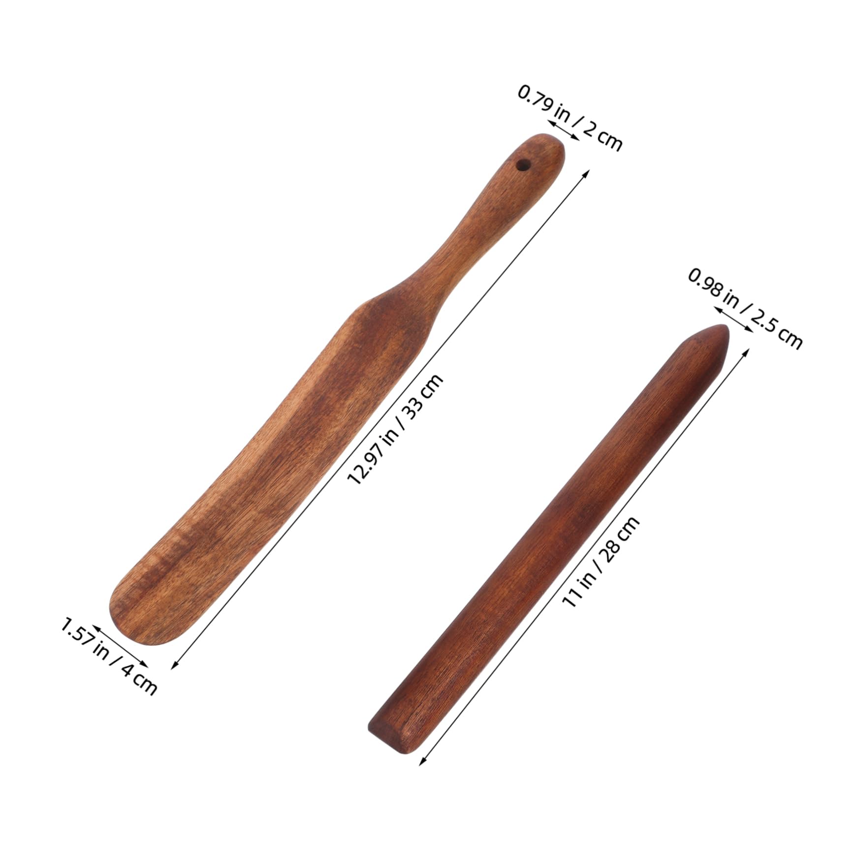 3piezas Remover de Madera de Acacia Herramienta para Remover Pan para Repostería y Cocina para Mezclar Pan de Masa Madre y Otros Alimentos