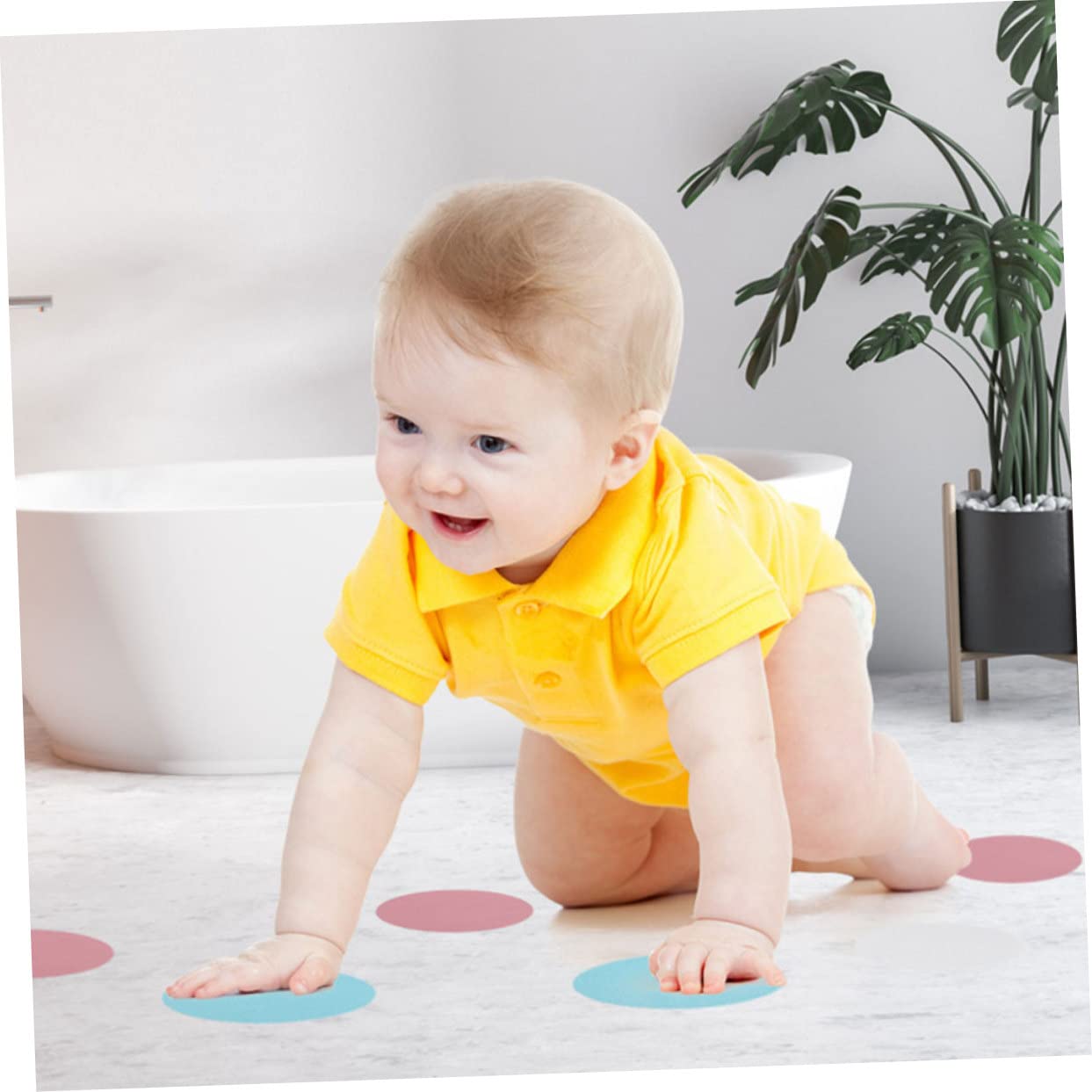 IMIKEYA 72piezas Pegatinas Antideslizantes para Bañera y Escaleras Coloridas y Autoadhesivas y Resistentes Al Agua para Baños Escaleras y Superficies