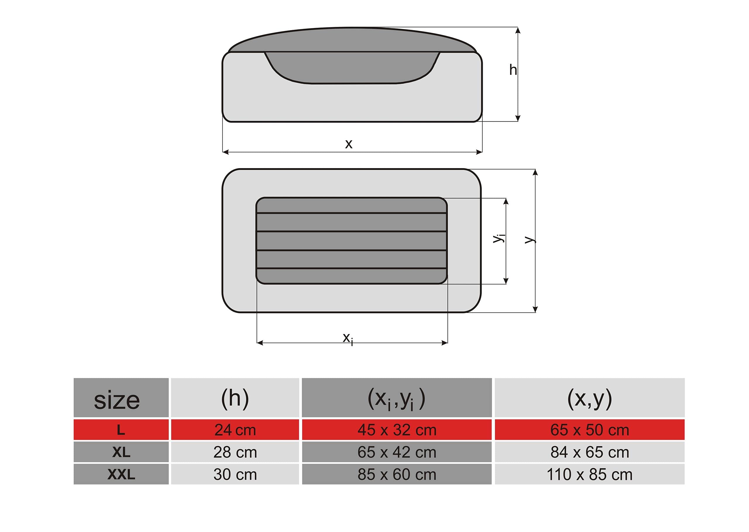 PillowPrim Hundebett Hundehütte Hundekissen Ruheplatz Hundematratze Hundesofa Hundeschlafplatz Doggybed Hundezubehör Hundeschlafplatz Sofa Hundekissen Hundeplatz Bett Hundekorb 65 x 50 cm