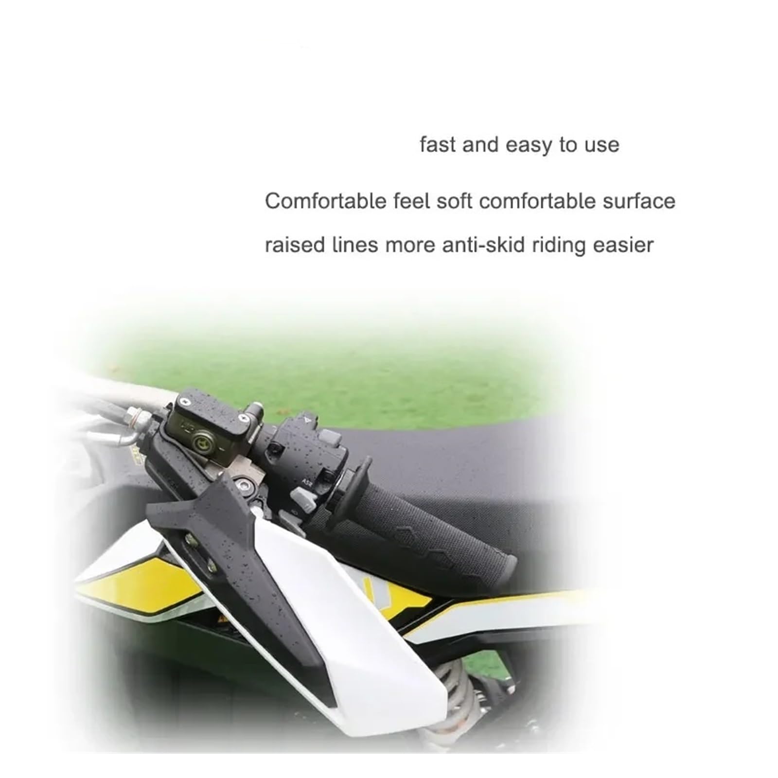 Empuñaduras Manillar Manillar Pit Dirt Acelerador Manillar Cubierta De Agarre De Goma para Ultra Bee La Mayoría De Los Accesorios De Motocicleta Scooter Cubiertas De Manillar(M10)