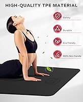 Vista 5 de HAPBEAR Extra Large Yoga Mat - 72"x48"/78"x54", 1/4" & 1/3" Thick, Non-Slip, Durable, Eco-Friendly, Wide Exercise Mat for Home Workouts, Yoga
