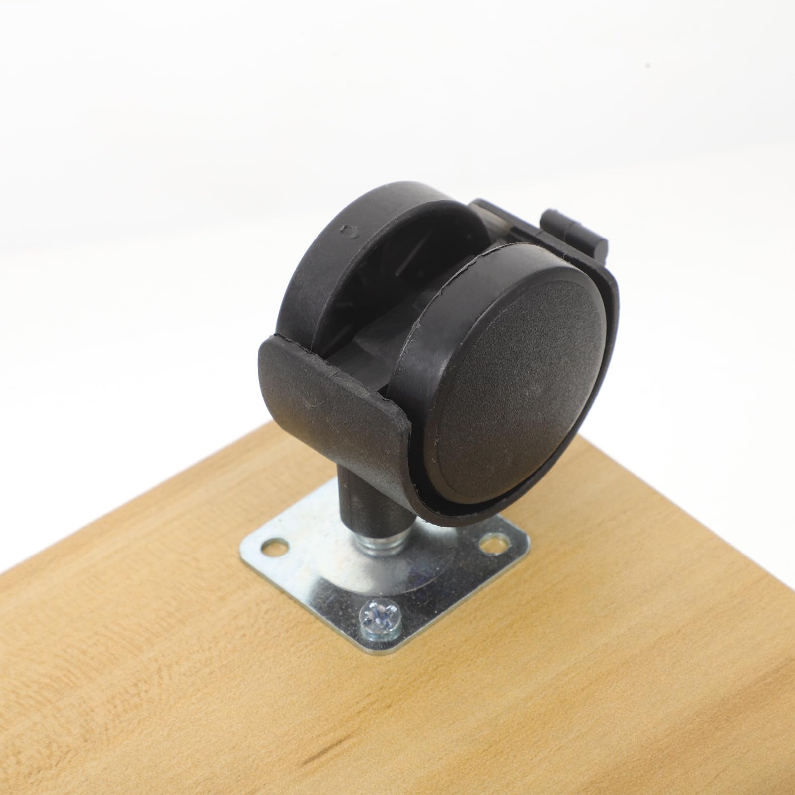SECFOU Supporto Mobile in Legno Naturale per Case Computer con Ruote, Base Stabile e Scorrevole per Ufficio e Studio, Carrello per CPU Facile da Spostare
