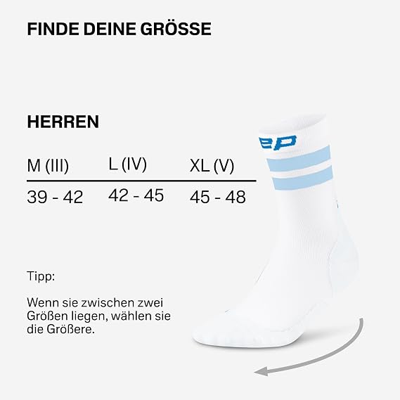 CEP Mid Cut Men's Running Socks with Compression - Comfortable Compression Socks & Sports Socks for Men - Versatile Running Socks with Comfortable Fit for Training Sports & Running
