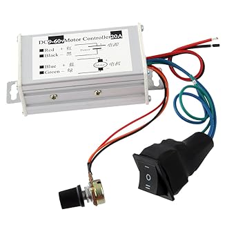 Baoblaze DC SoftStart Reversible Motor Speed Control PWM Controller 12V 24V 36V 48V