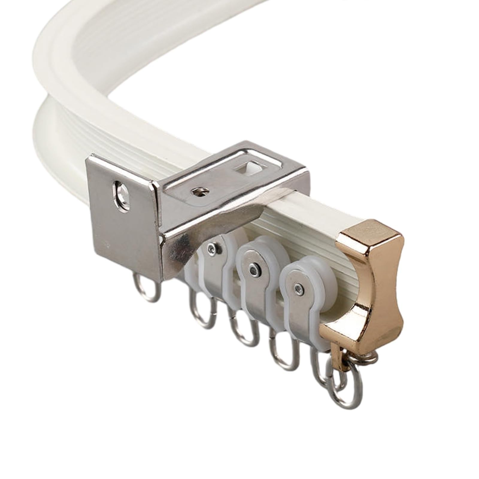 Rail de rideau robuste pliable pour séparer une pièce facilement