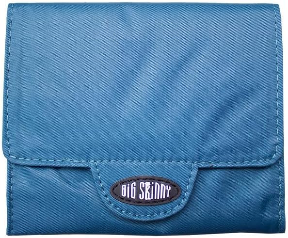 Big Skinny RFID Blocking Nylon Microfiber Trixie Trifold Wallet, Ocean Blue