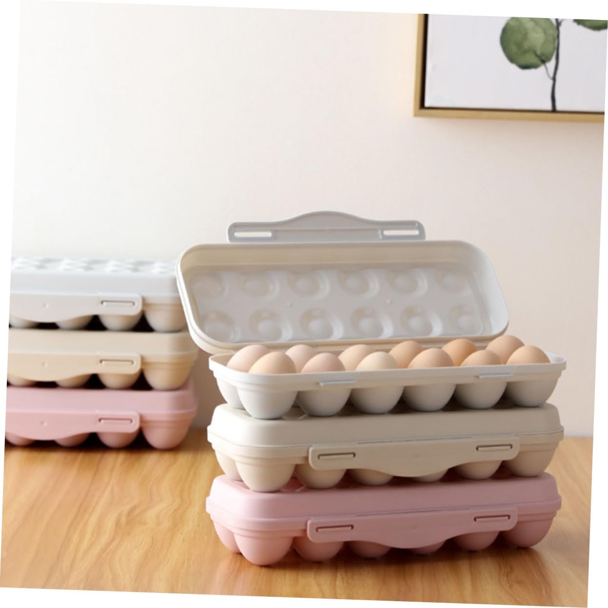 Artibetter 2pcs Wear-resistant Holder Lid Convenient Organizer for Camping Cell Case for Fresh Fruits and More Collision Design for Outdoor Use