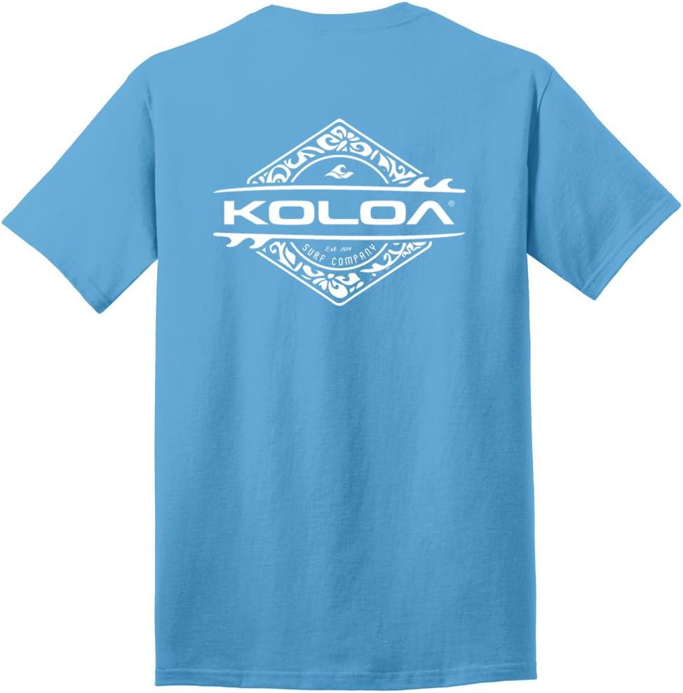 Koloa Surf Diamond Thruster Surfboards Logo Cotton T-Shirts in Reg, Big and Tall