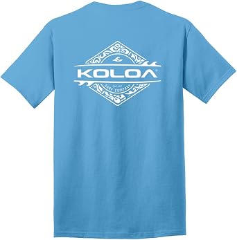 Koloa Surf Diamond Thruster Surfboards Logo Cotton T-Shirts in Reg, Big and Tall