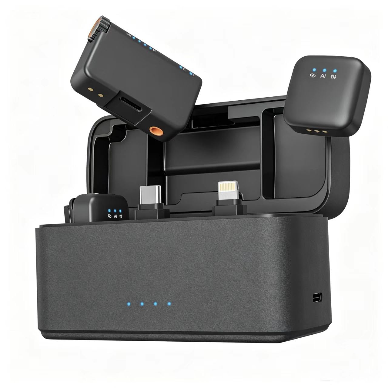 Mini micrófono inalámbrico Goodir Mic 2 para iPhone y Android con cancelación de ruido 8