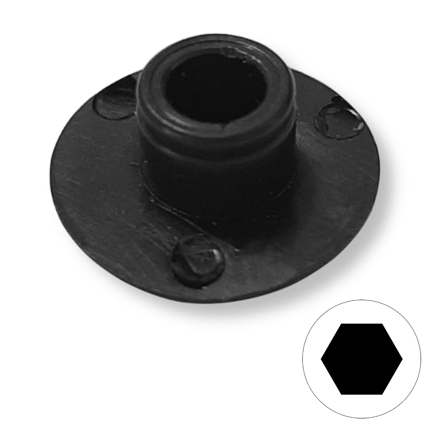 cyclingcolors 20x Screw Cover Cap M6 Black Plastic Hexagon Allen Head Hole Socket Hex Protector Furniture Screws caps - Image 2