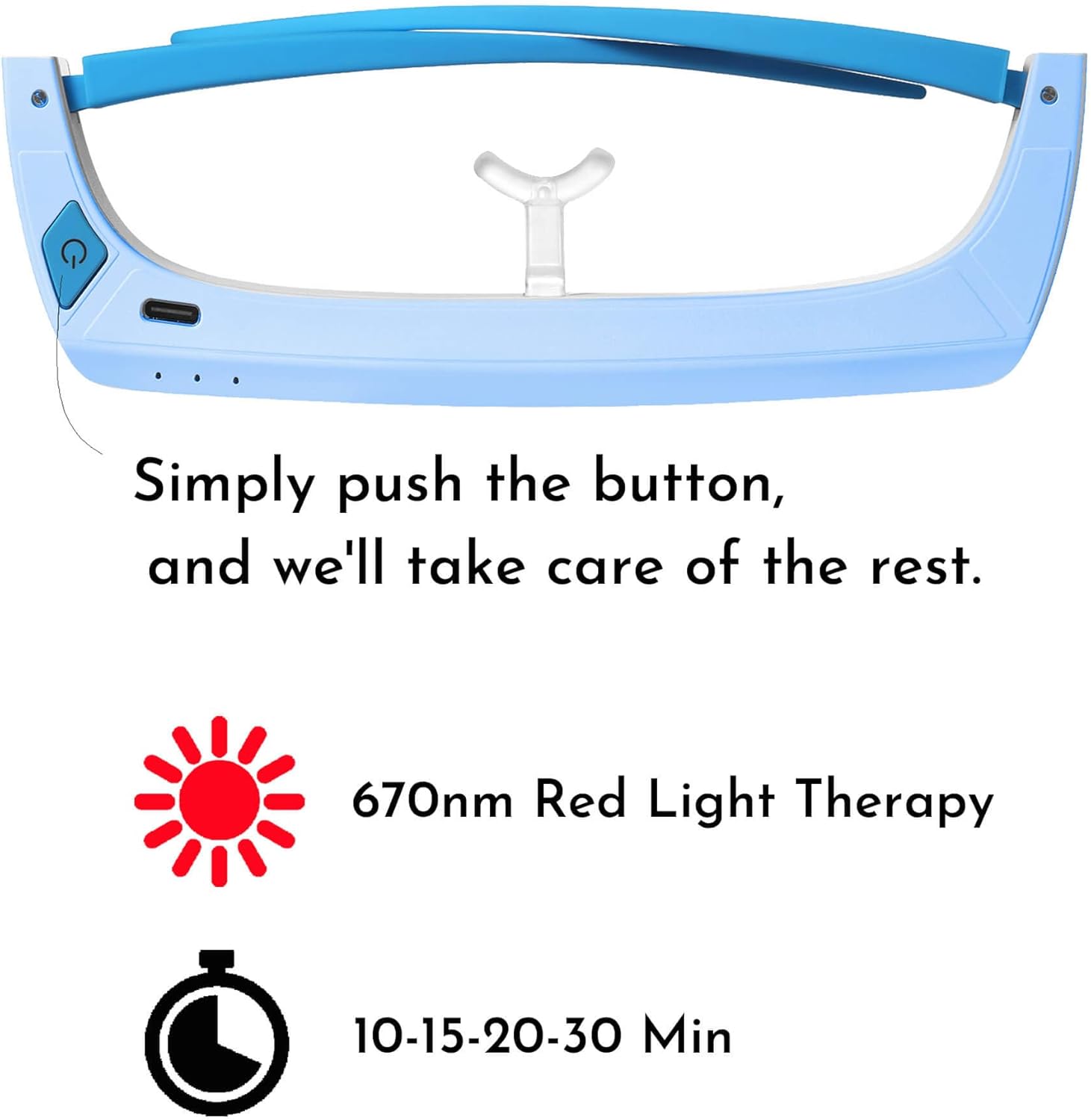 Red Light Therapy Glasses 670nm - Supports Eye Comfort & Visual Wellness, Wearable Red Light Therapy Glasses - UV-Free LED Light, Helps Relieve Eye Fatigue (Red Light) - Image 8