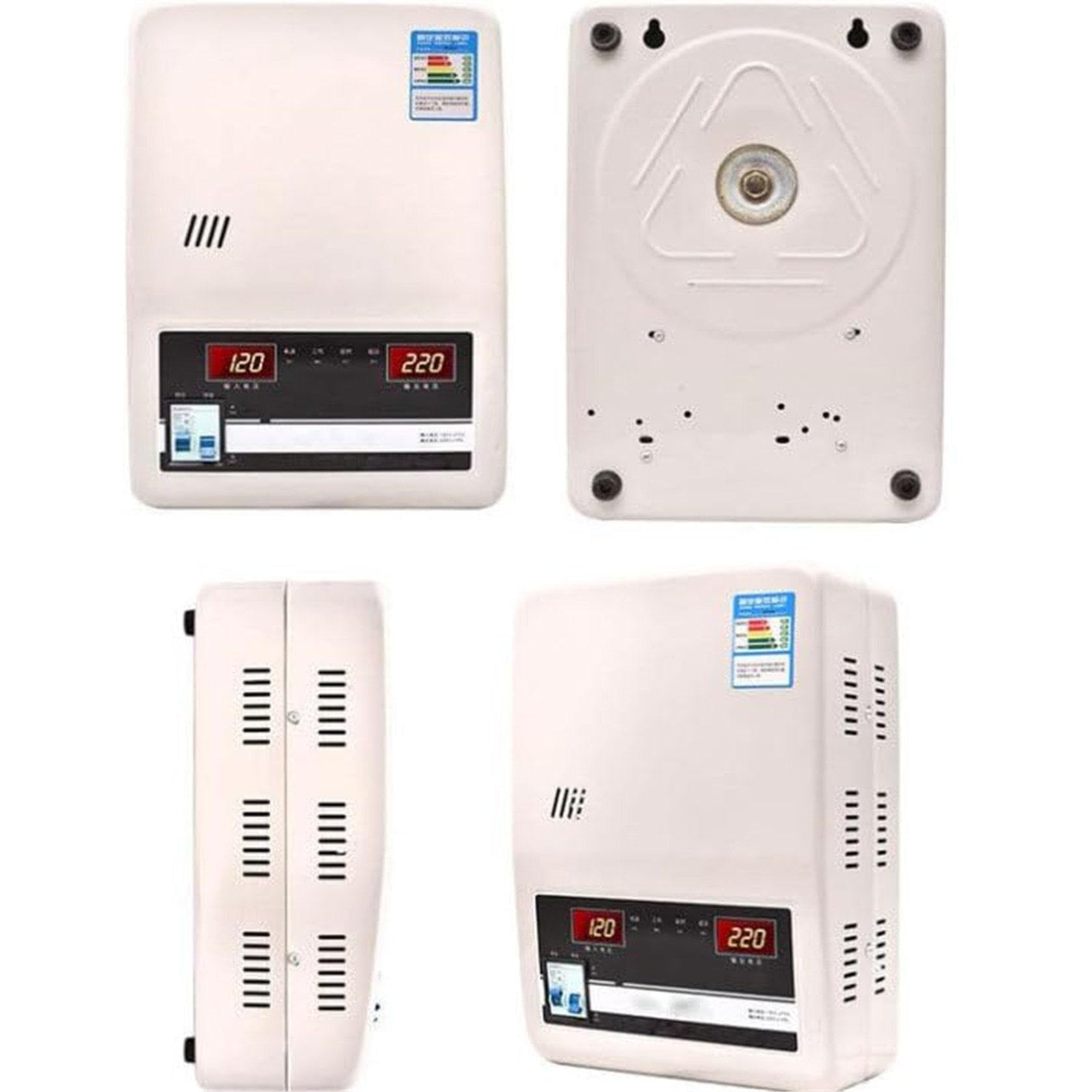 Regulador de Voltaje AutomáTico, 220V Montaje en Pared para Uso DoméStico 15000W ProteccióN contra Sobretensiones Estabilizador de TensióN Ca PequeñO, 6 Protecciones Principales,20000