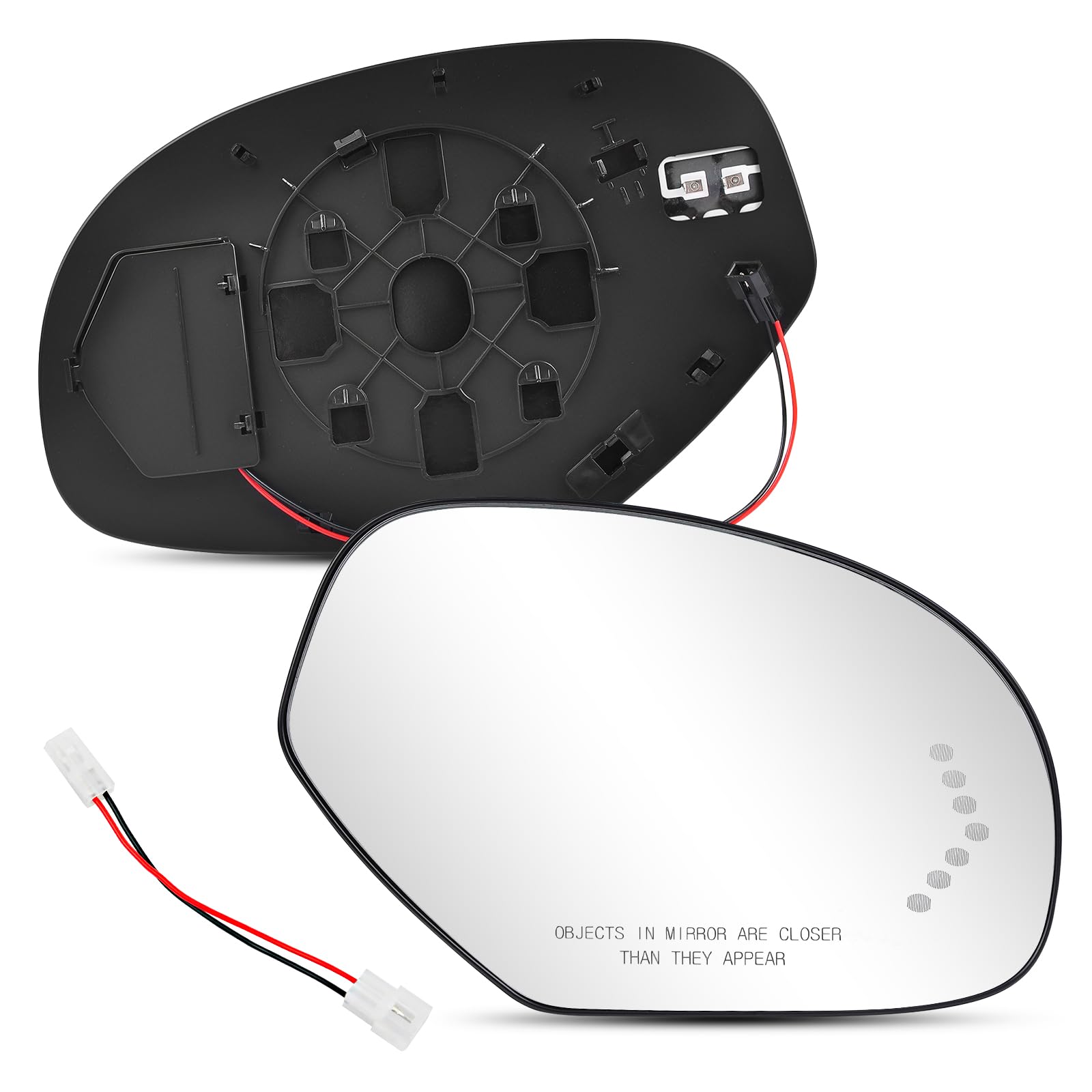 Passenger Side Mirror Glass Replacement for 2007-2013 Chevy Silverado