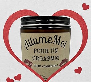 Bougie Sexuelle, Érotique, Sexy, Bougie AllumeMoi POUR UN ORGASME, bachelorette party bougie, Anniversaire de mariage, Bougie Drôle, Cadeau d'anniversaire homme, Bougie Massage, AllumeMoi Chandelles (Mangue Papaye)
