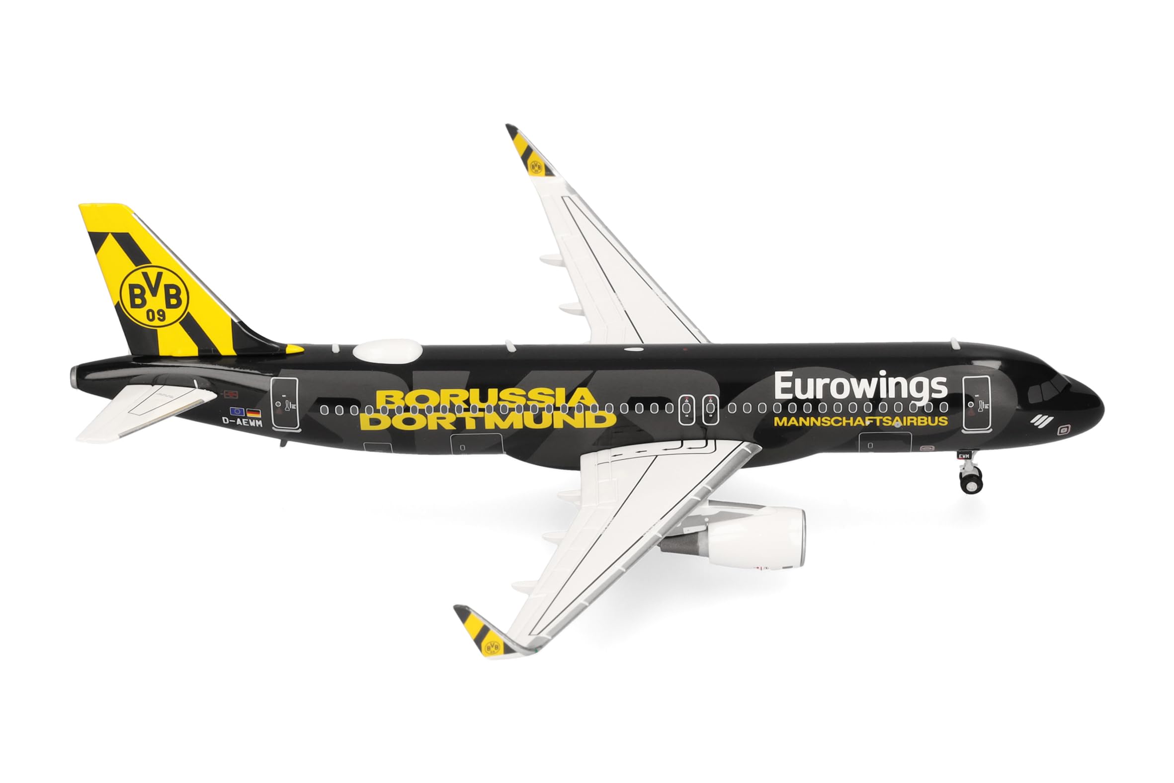 Herpa Wings Airbus A320 Eurowings BVB Mannschaftsairbus D-AEWM (1:200) HA573764