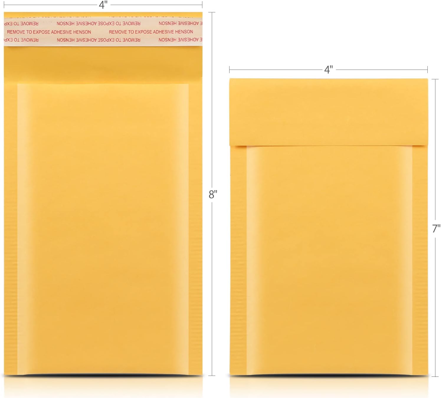 Offitecture 50pcs 4x7 Kraft Bubble Mailers #000 Padded Envelopes
