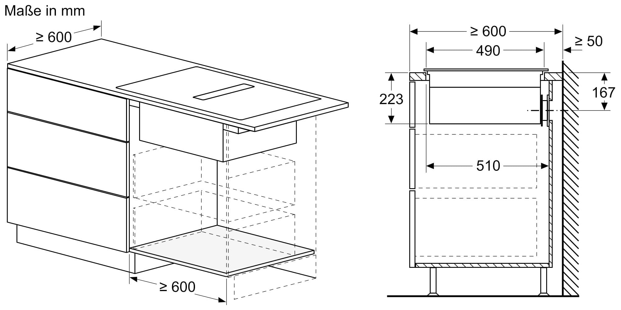 Bosch PVQ811H26E, Serie 6, Smartes Induktionskochfeld mit Dunstabzug 80 cm, Rahmenlos aufliegend, PerfectFry Plus Bratsensor, AutoOn-Funktion, Combi Zone, Einfache Bedienung mit DirectSelect