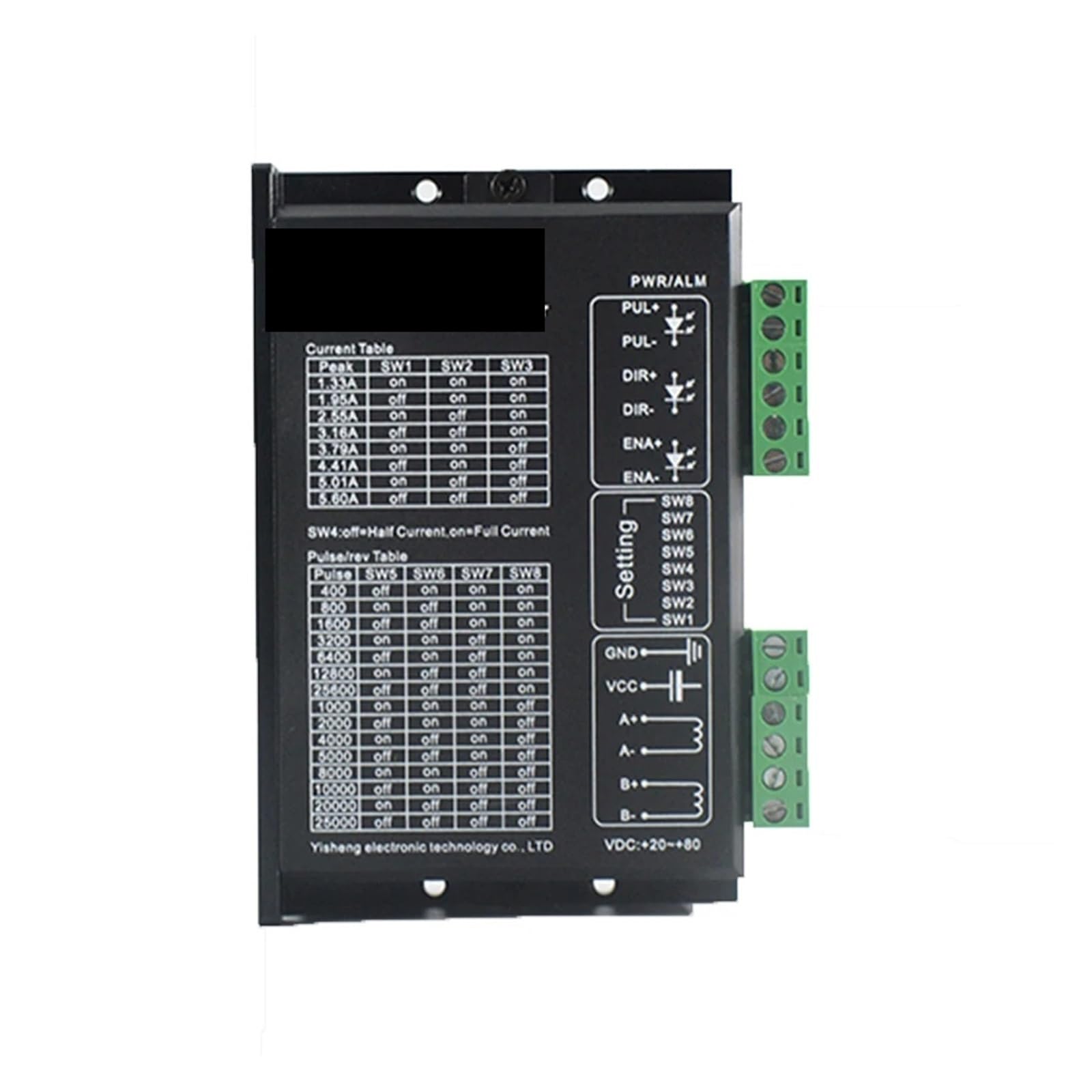 Driver motore passo-passo DM856 32 bit DSP digitale bifase 20-80VDC