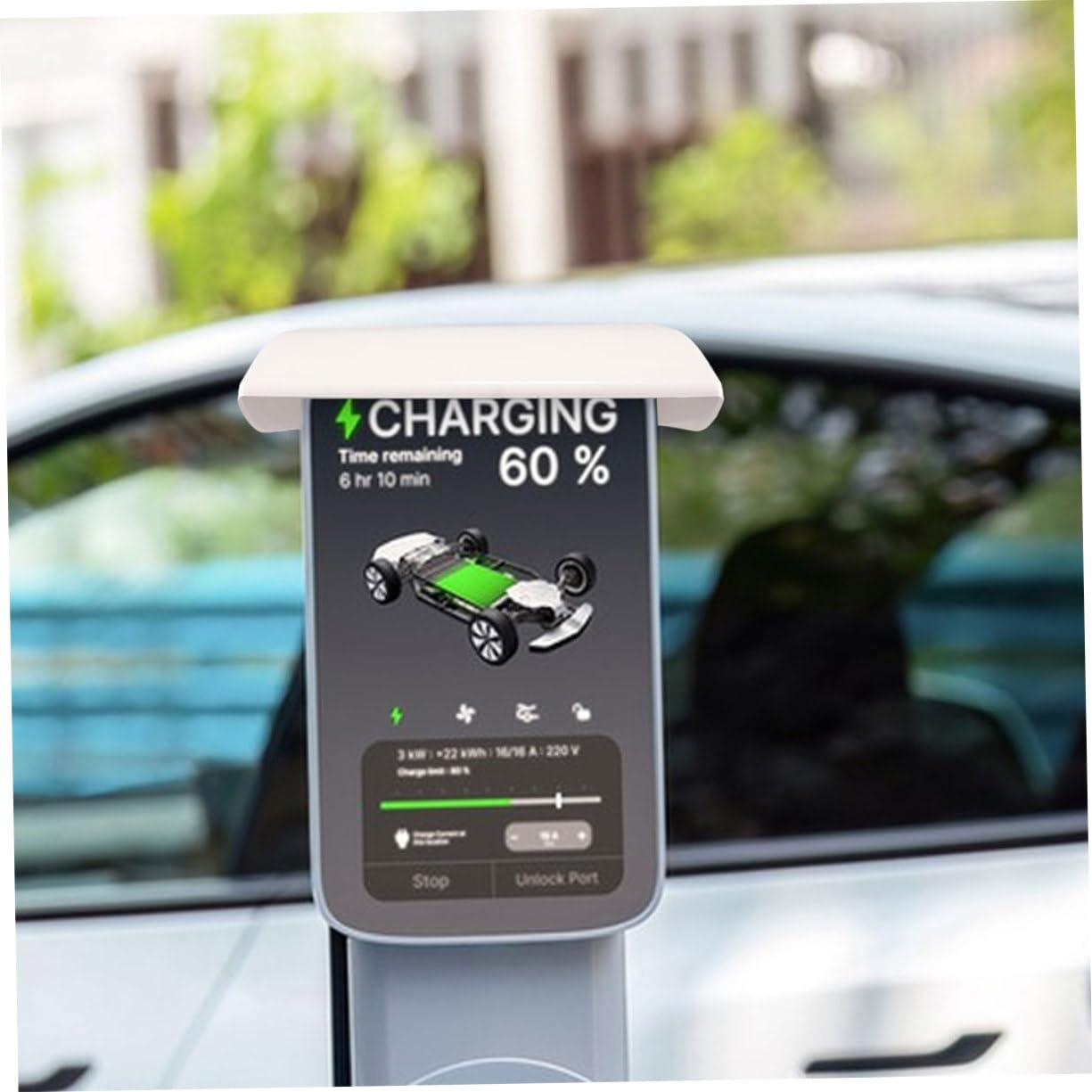 Generic 2 Szt Stos Ładowania Pojazdów Elektrycznych Akcesoria Do Ładowania Samochodów Organizator Skuter Ładowania Stos Na Dachu Pojazdy Elektryczne Słupek Ładowania Na Dachu Ev Kabel Do