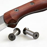 Vista 6 de 10 Uds. Cuchillo Mango Perno Remaches Tornillo Sujetador Tuerca DIY Material US