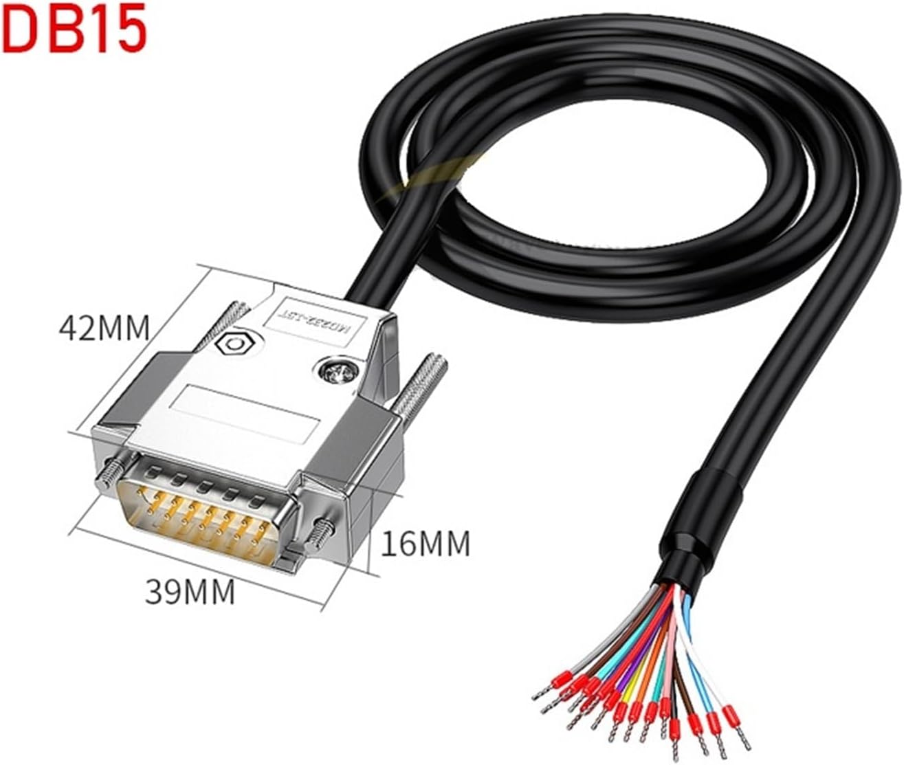 RS232 Serial Port DB9 cable DB15 Data Cable DB25 Single Terminal Cable Single Male Female 9Pin Shielded data cable(DB25 Male,1.5M)