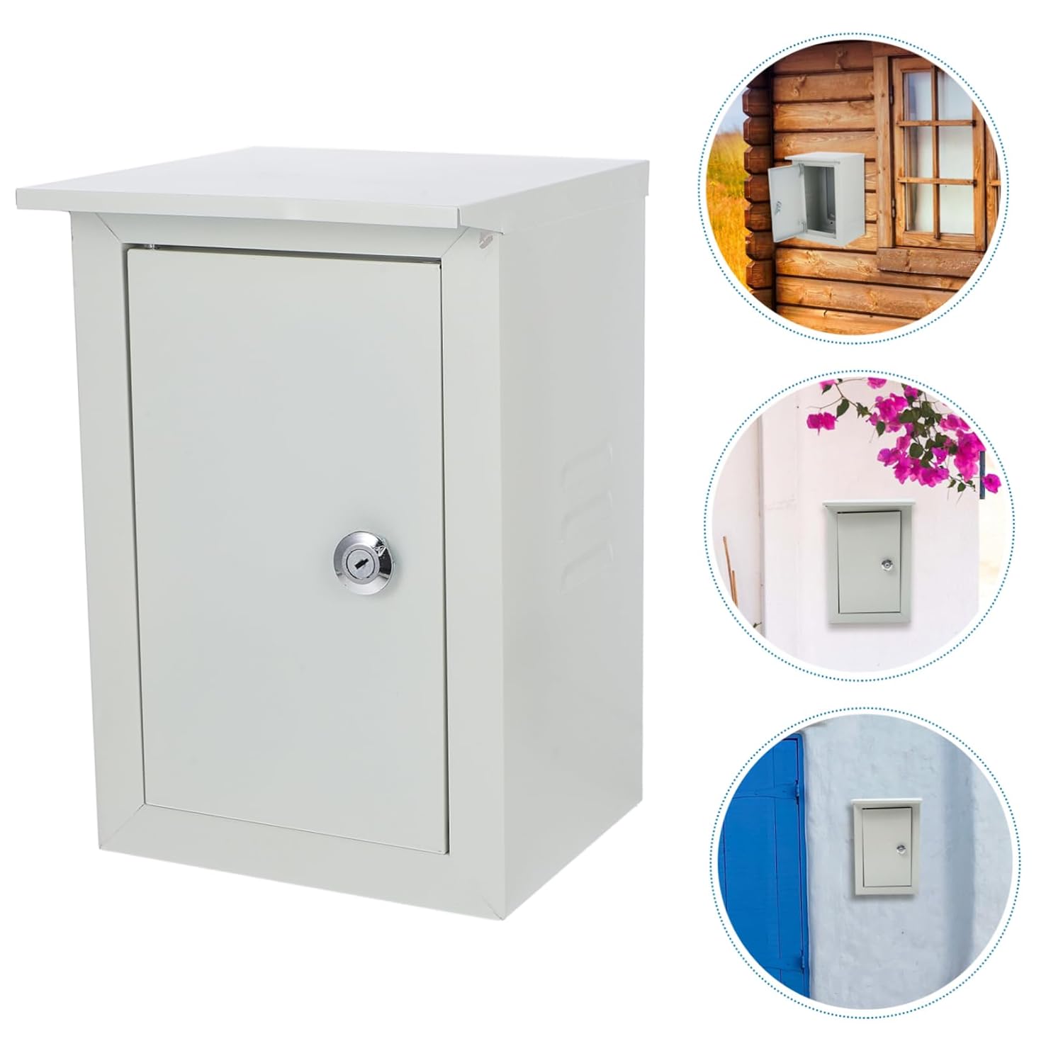 Gadpiparty Outdoor Metal Electrical Box Enclosure Wall-Mounted Box for Outdoor Use and Easy to Install