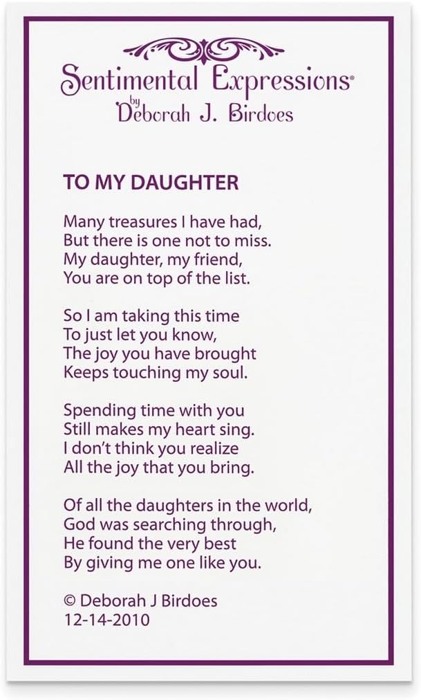 JewelryWeb 925 Sterling Silver Polished Spring-Ring Oxidized Cubic Zirconia To My Daughter 18inch Love Heart Necklace Pendant Necklace for Women - Image 8