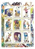1998 Francobolli classici Pinocchio per collezionisti - 9 francobolli - 1998 / Niger / 200F