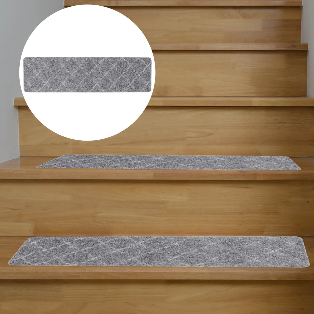 Homoyoyo Stair Treads,30 * 8 Inch Stair Carpet Non-slip Stair Mats Indoor Stair Runners for Elder Kid Pet - Image 3