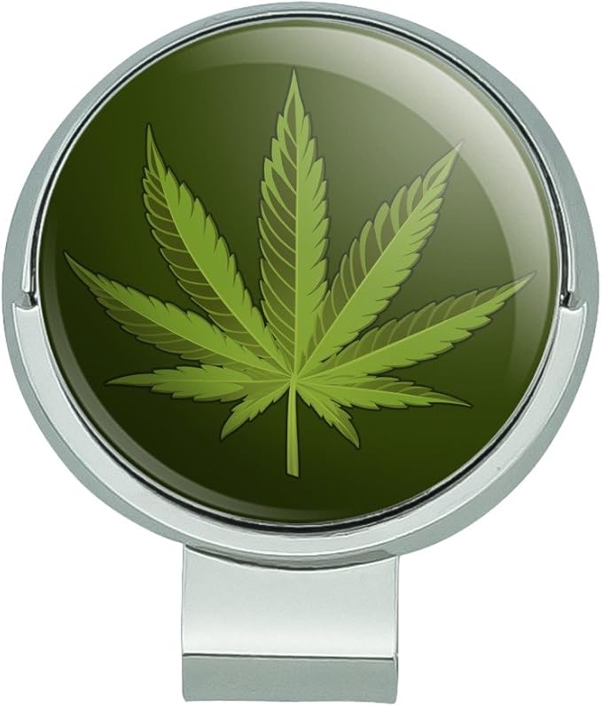 Review GRAPHICS & MORE Marijuana Leaf Design Cannabis Pot Golf Hat Clip with Magnetic Ball Marker