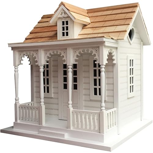 Home Bazaar HB-9524 Orchard Cottage Birdhouse, 13.25" H, White