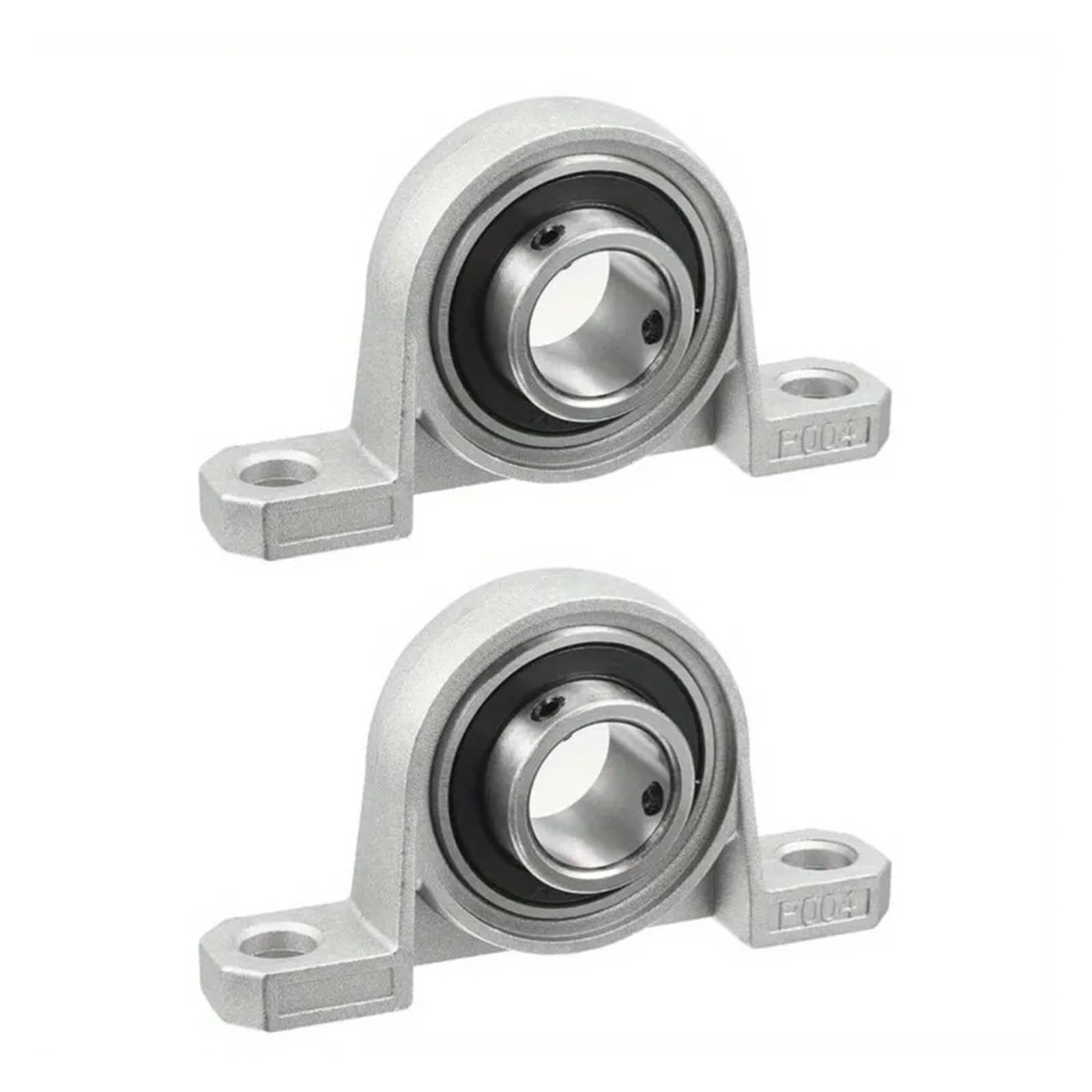 Stehlager 2/4 Stück, nicht standardmäßig, 19 mm, 22 mm Bohrungsdurchmesser, Innenkugellager aus Zinklegierung mit Stehlagereinsatz(KFL004 19MM,2pcs)