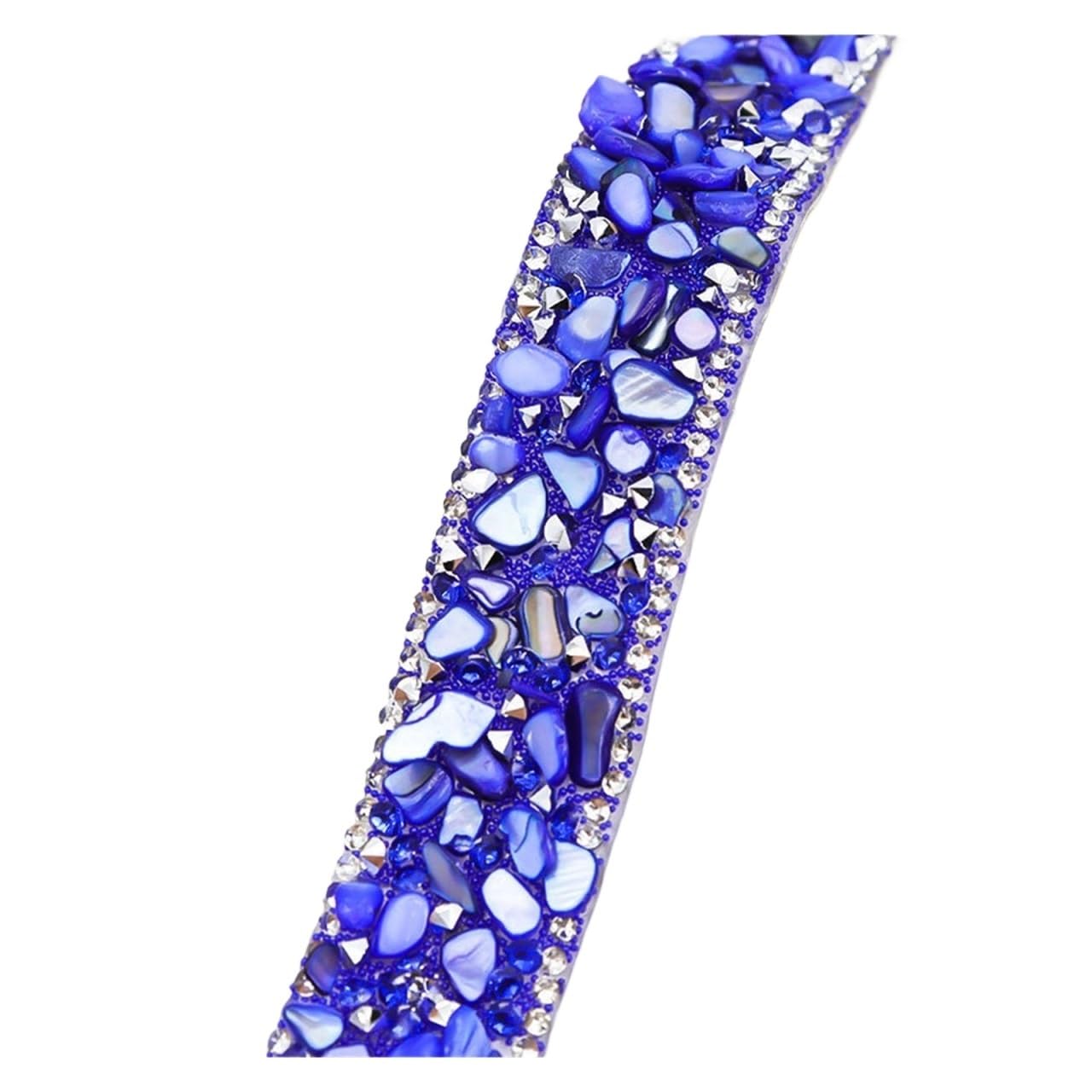 Brillantini Adesivi Rotolo di fascia scintillante con pietra diamantata | Decorazioni regalo artigianali fai-da-te autoadesive for feste di matrimonio in resina da 10 metri(Deep blue)
